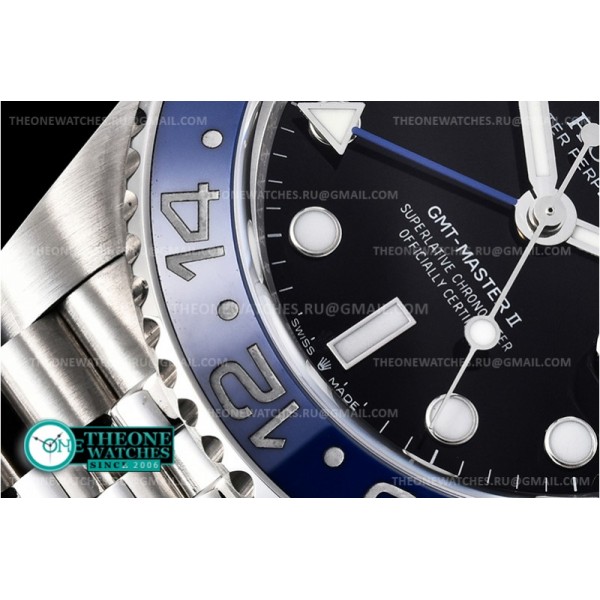 Rolex - GMT II 126710BLNR Jub 904L SS/SS GMF Asia 3186 CHS