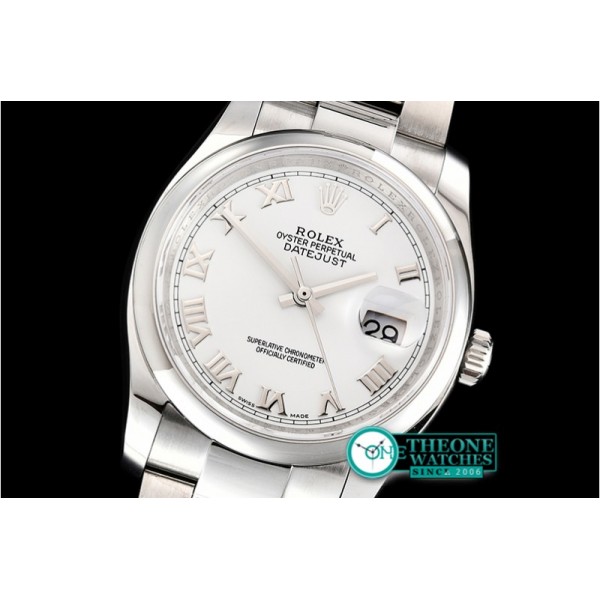 Rolex - DateJust 36mm Oyst Dm 904L SS/SS White/Rmn GMF SA3135