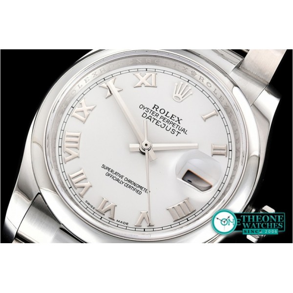 Rolex - DateJust 36mm Oyst Dm 904L SS/SS White/Rmn GMF SA3135