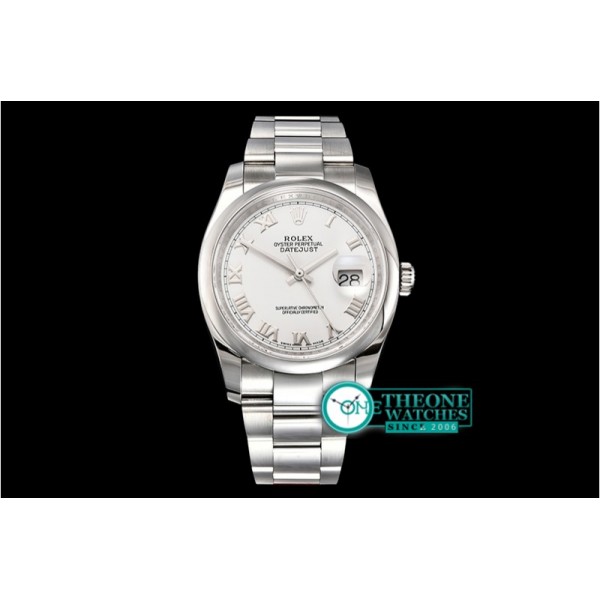 Rolex - DateJust 36mm Oyst Dm 904L SS/SS White/Rmn GMF SA3135