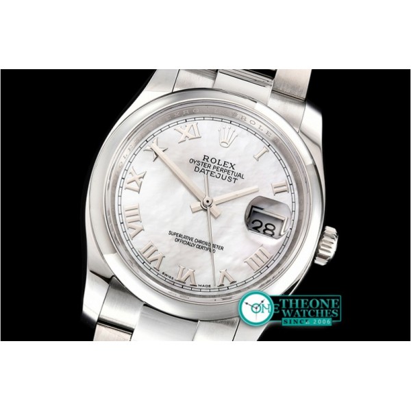 Rolex - DateJust 36mm Oyst Dm 904L SS/SS Wht MOP/R GMF SA3135