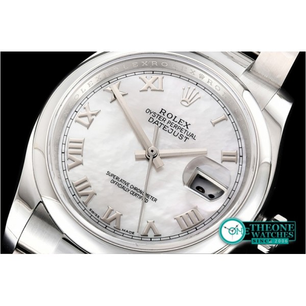 Rolex - DateJust 36mm Oyst Dm 904L SS/SS Wht MOP/R GMF SA3135