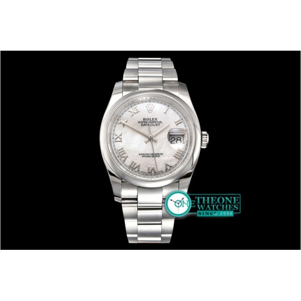 Rolex - DateJust 36mm Oyst Dm 904L SS/SS Wht MOP/R GMF SA3135