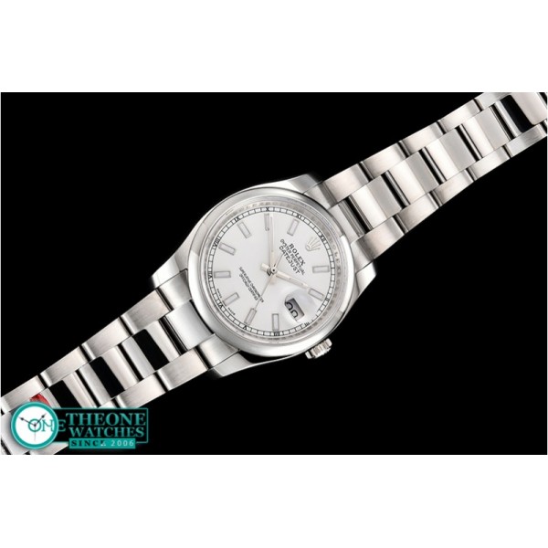 Rolex - DateJust 36mm Oyst Dm 904L SS/SS White/Stk GMF SA3135