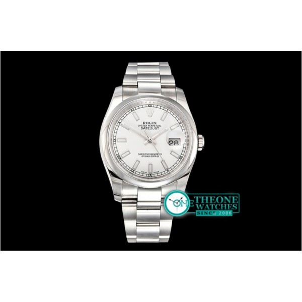 Rolex - DateJust 36mm Oyst Dm 904L SS/SS White/Stk GMF SA3135