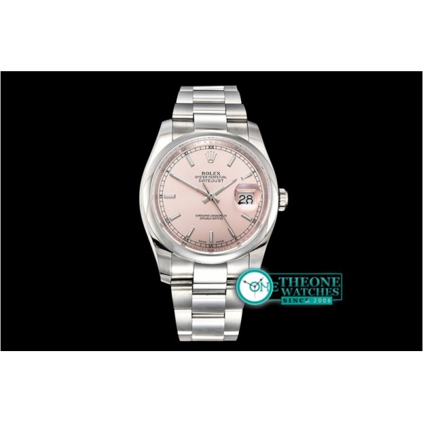 Rolex - DateJust 36mm Oyst Dm 904L SS/SS Pink/Stk GMF SA3135