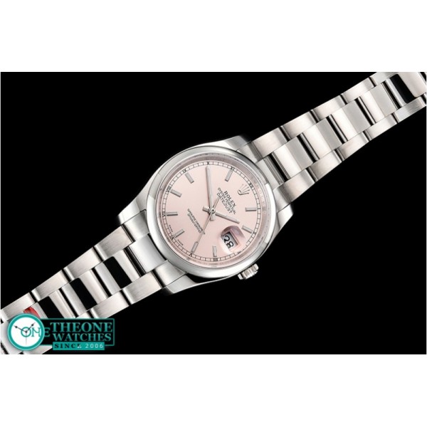 Rolex - DateJust 36mm Oyst Dm 904L SS/SS Pink/Stk GMF SA3135