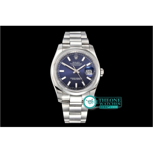 Rolex - DateJust 36mm Oyst Dm 904L SS/SS Blue/Stk GMF SA3135