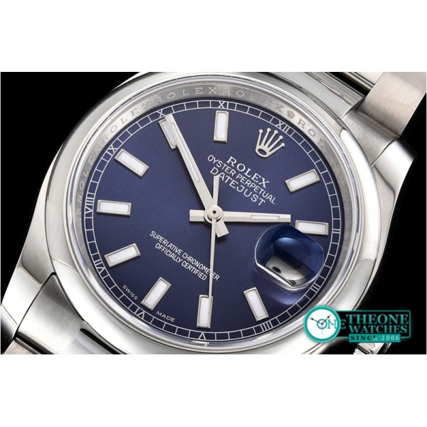 Rolex - DateJust 36mm Oyst Dm 904L SS/SS Blue/Stk GMF SA3135