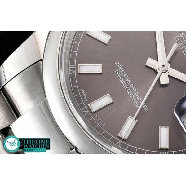 Rolex - DateJust 36mm Oyst Dm 904L SS/SS D.Grey/Stk GMF SA3135