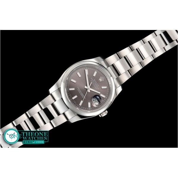 Rolex - DateJust 36mm Oyst Dm 904L SS/SS D.Grey/Stk GMF SA3135