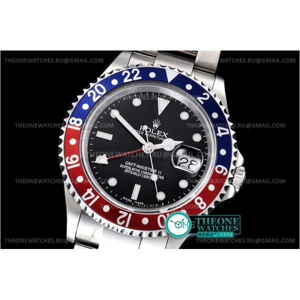 Rolex - GMT II 16710 Red/Blue SS/SS Blk BP Asia 2813 CHS