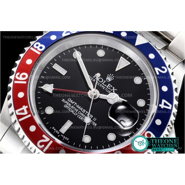 Rolex - GMT II 16710 Red/Blue SS/SS Blk BP Asia 2813 CHS