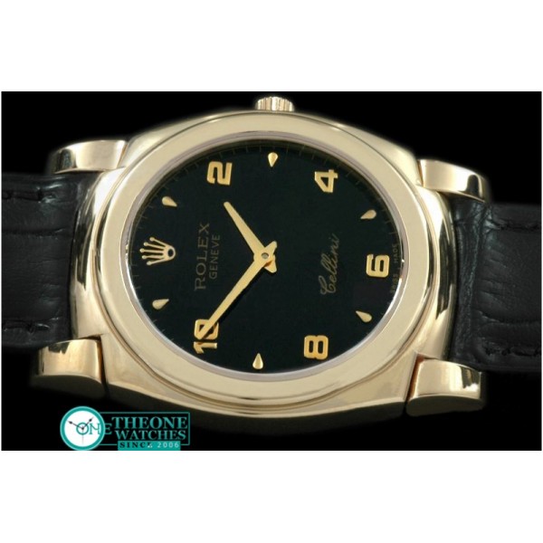 Rolex - Cellini YG/LE Black Numeral Swiss Quartz