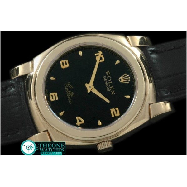 Rolex - Cellini YG/LE Black Numeral Swiss Quartz