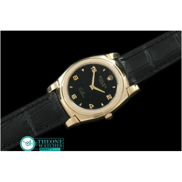 Rolex - Cellini YG/LE Black Numeral Swiss Quartz