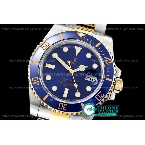 Rolex - Submariner 116613LN 904L YG/SS Blue ARF 1:1 A2824