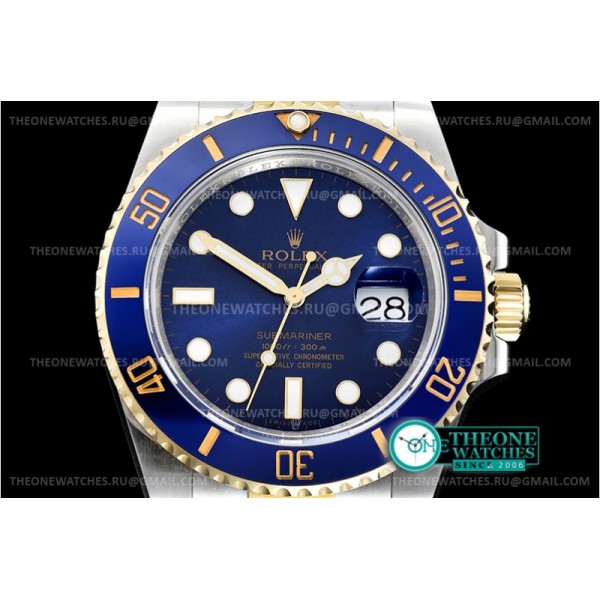 Rolex - Submariner 116613LN 904L YG/SS Blue ARF 1:1 A2824