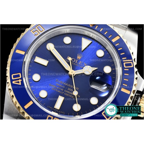 Rolex - Submariner 116613LN 904L YG/SS Blue ARF 1:1 A2824