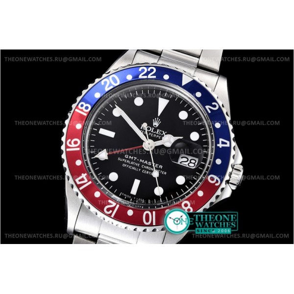 Rolex - GMT II 1675 Red/Blue SS/SS Blk BP Asia 2813 CHS