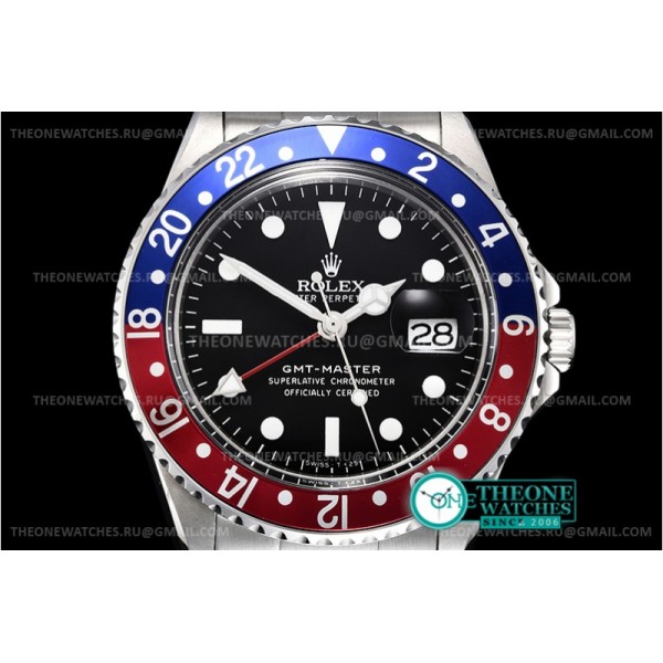 Rolex - GMT II 1675 Red/Blue SS/SS Blk BP Asia 2813 CHS