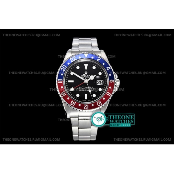 Rolex - GMT II 1675 Red/Blue SS/SS Blk BP Asia 2813 CHS