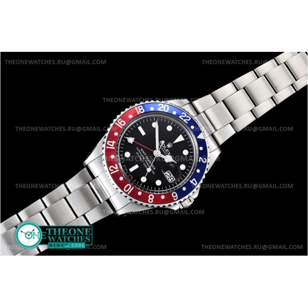 Rolex - GMT II 1675 Red/Blue SS/SS Blk BP Asia 2813 CHS