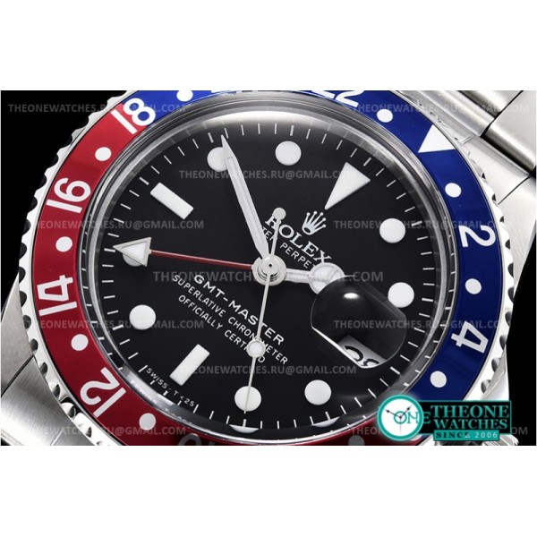 Rolex - GMT II 1675 Red/Blue SS/SS Blk BP Asia 2813 CHS