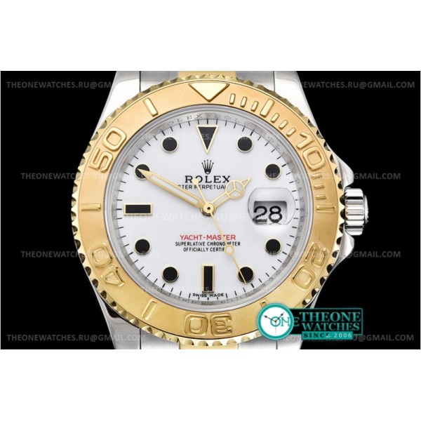 Rolex - YachtMaster 116623 40mm YG/SS White KSF Asia 2836