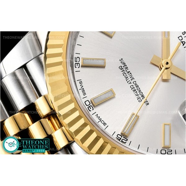 Rolex - DJ2 41mm Jub Flt 904L YG/SS S Wht/Stk DJF Asia 2836