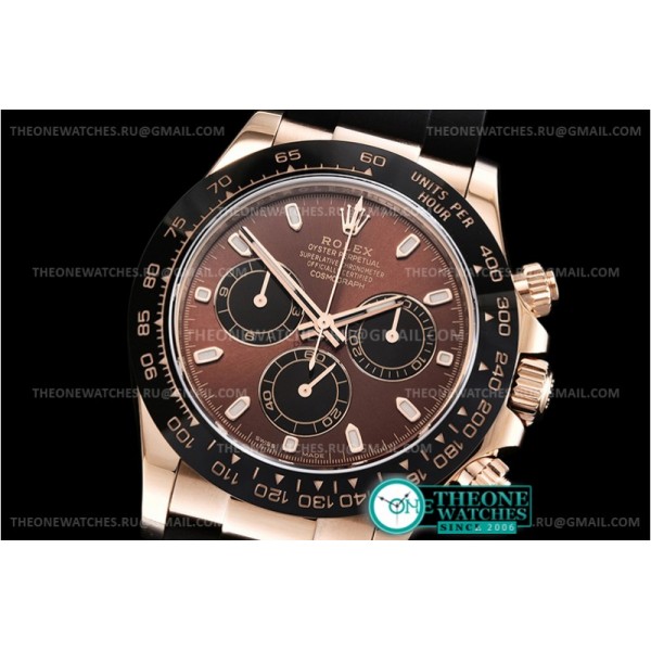 Rolex - Daytona 116515LN 904L CER/RG/RU Bwn Noob A4130 Mod