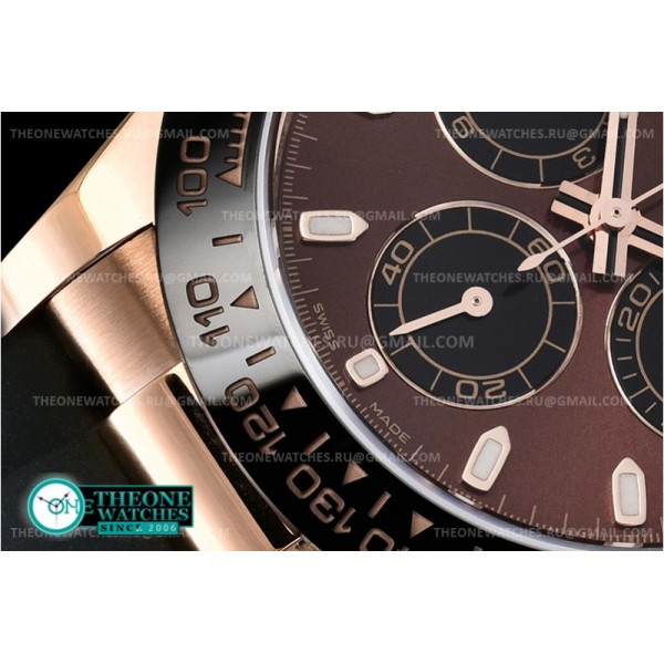 Rolex - Daytona 116515LN 904L CER/RG/RU Bwn Noob A4130 Mod