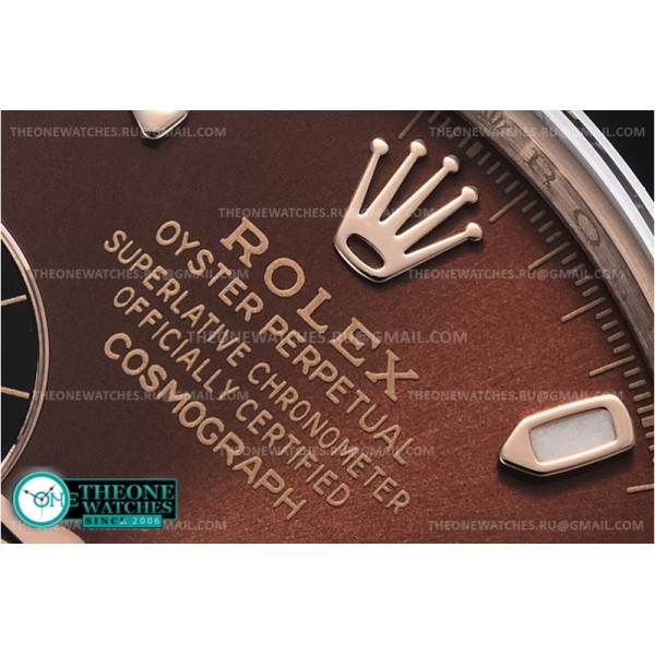 Rolex - Daytona 116515LN 904L CER/RG/RU Bwn Noob A4130 Mod