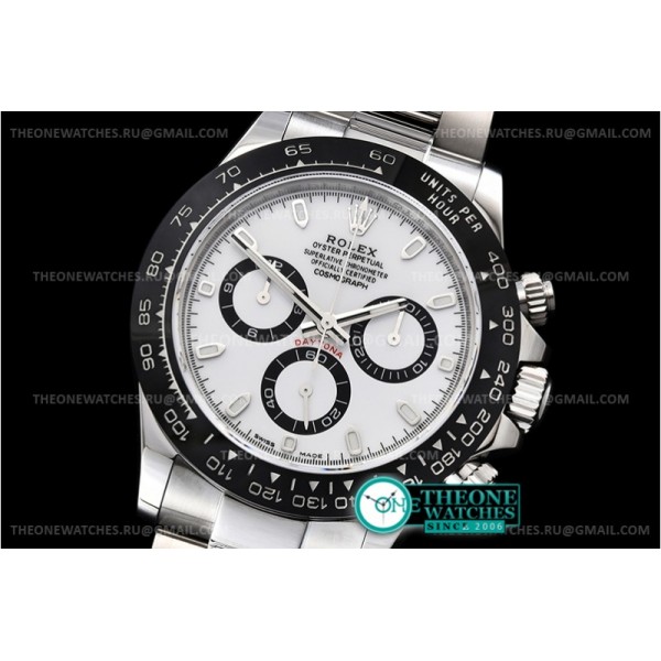 Rolex - Daytona 116500 CER/SS White 904L Noob V3 A4130 Mod