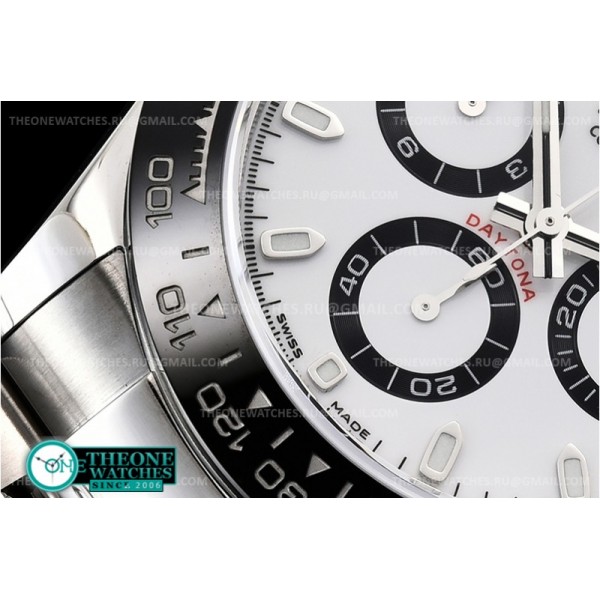 Rolex - Daytona 116500 CER/SS White 904L Noob V3 A4130 Mod