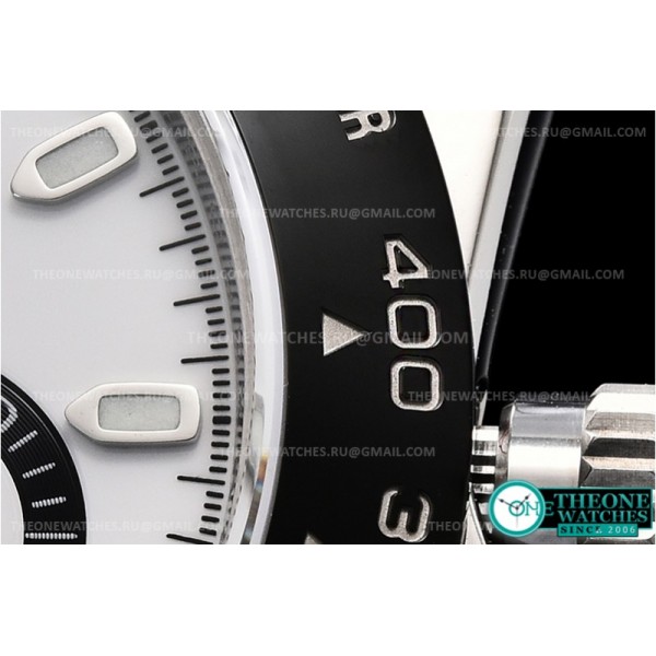 Rolex - Daytona 116500 CER/SS White 904L Noob V3 A4130 Mod