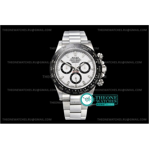 Rolex - Daytona 116500 CER/SS White 904L Noob V3 A4130 Mod