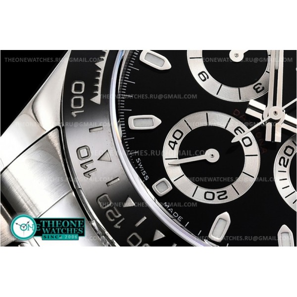 Rolex - Daytona 116500 CER/SS Black 904L Noob V3 A4130 Mod