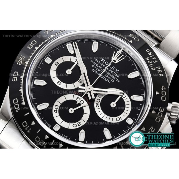 Rolex - Daytona 116500 CER/SS Black 904L Noob V3 A4130 Mod