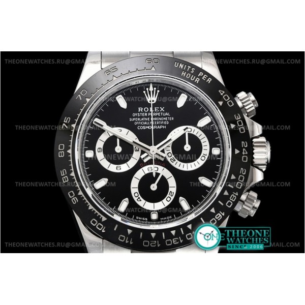 Rolex - Daytona 116500 CER/SS Black 904L Noob V3 A4130 Mod