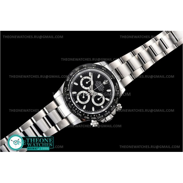 Rolex - Daytona 116500 CER/SS Black 904L Noob V3 A4130 Mod