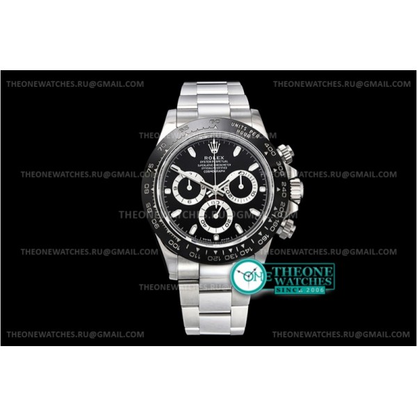 Rolex - Daytona 116500 CER/SS Black 904L Noob V3 A4130 Mod