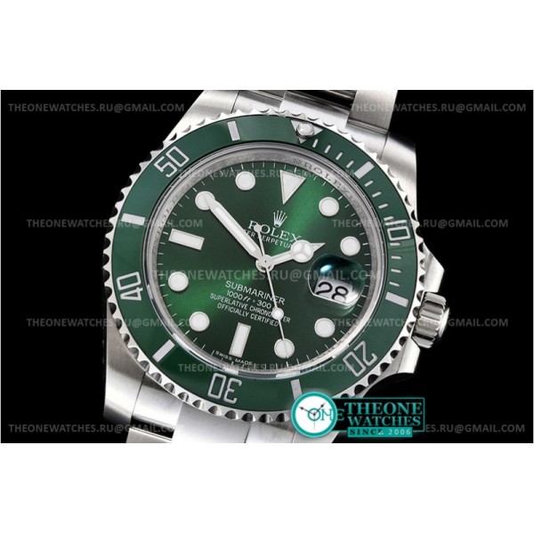 Rolex - Submariner 116610LV 904L SS/SS Green GMF Asia 2824