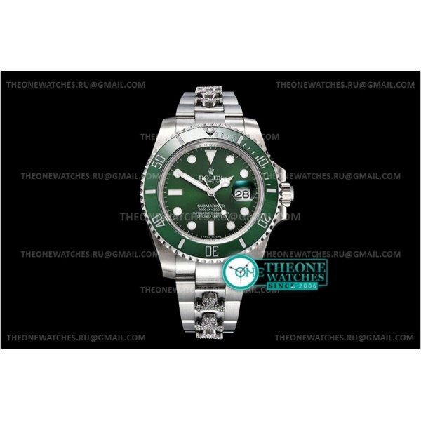 Rolex - Submariner 116610LV 904L SS/SS Green GMF Asia 2824