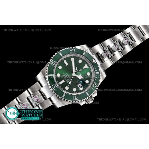 Rolex - Submariner 116610LV 904L SS/SS Green GMF Asia 2824