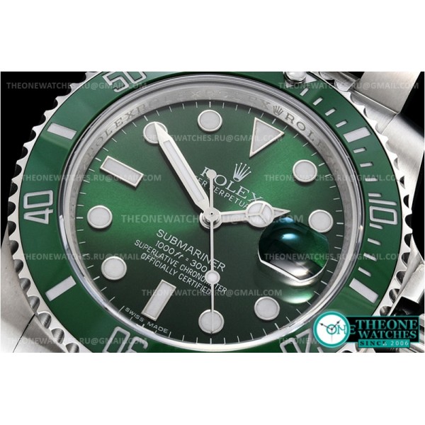 Rolex - Submariner 116610LV 904L SS/SS Green GMF Asia 2824