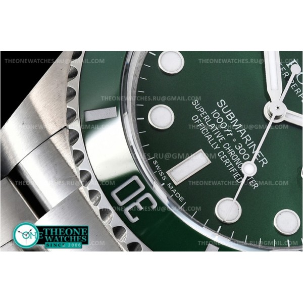 Rolex - Submariner 116610LV 904L SS/SS Green GMF Asia 2824