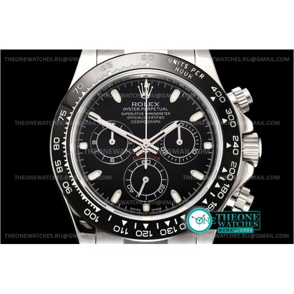 Rolex - Daytona 116509 Cer SS/RU Black/Stk OMF A4130 Mod