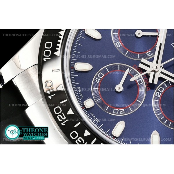 Rolex - Daytona 116509 SS/RU Blue/Stk OMF A4130 Mod