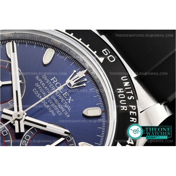 Rolex - Daytona 116509 SS/RU Blue/Stk OMF A4130 Mod